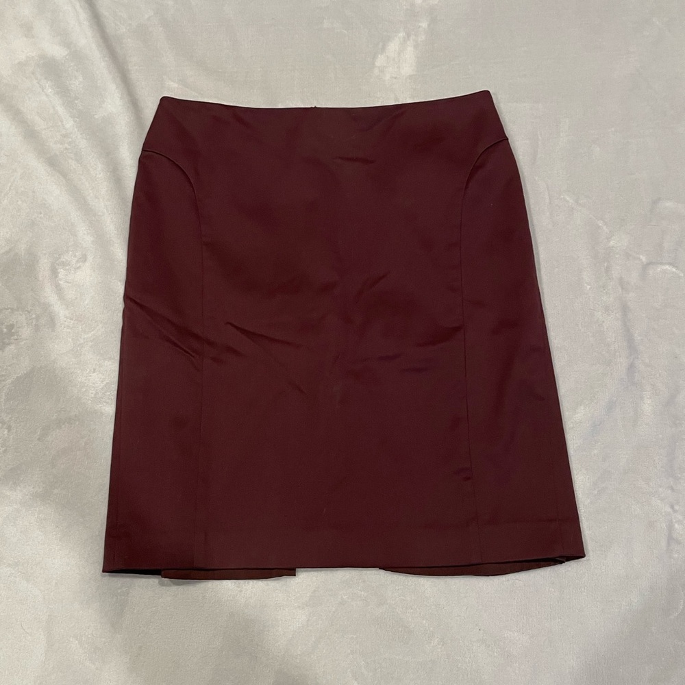 Express Burgundy Skirt